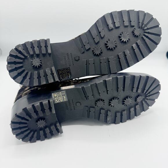 Stuart Weitzman Kolbie Chain Bootie in Taupe Cord Velvet - Picture 11 of 12